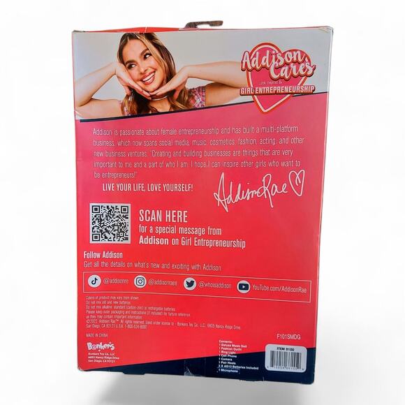 Addison Rae Deluxe Music Fashion Doll, Bring Addison Rae to Life New In Box - Picture 5 of 8